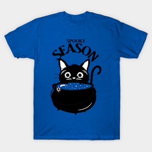 Spooky Cauldron Cat T-Shirt